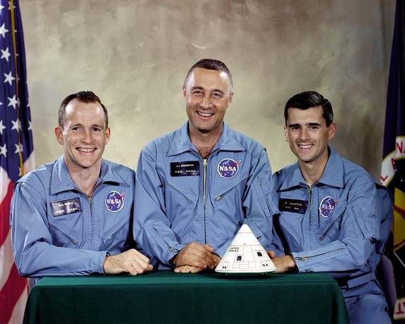 Gus Girssom, Edward White II, and Roger Chaffee – Apollo 1